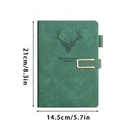 Cahier de notes avec logo personnalisé taille A6 bonne sensation en matériau PU avec boucle en métal Cahier A5 vente en gros