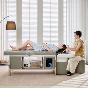 スパベッド多機能モダンビューティーサロンシンク水ハイドロセラピータイマッサージテーブルシャンプーボウルチェア洗髪ヘッド - Product Image 3