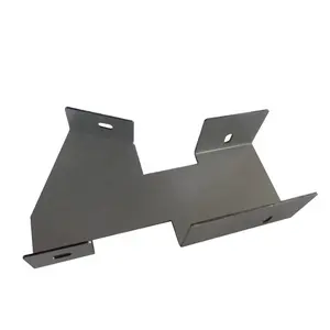 Staffa in alluminio nero anodizzato struttura in acciaio inossidabile lavorazione lamiera parti piegatura di personalizzazione
