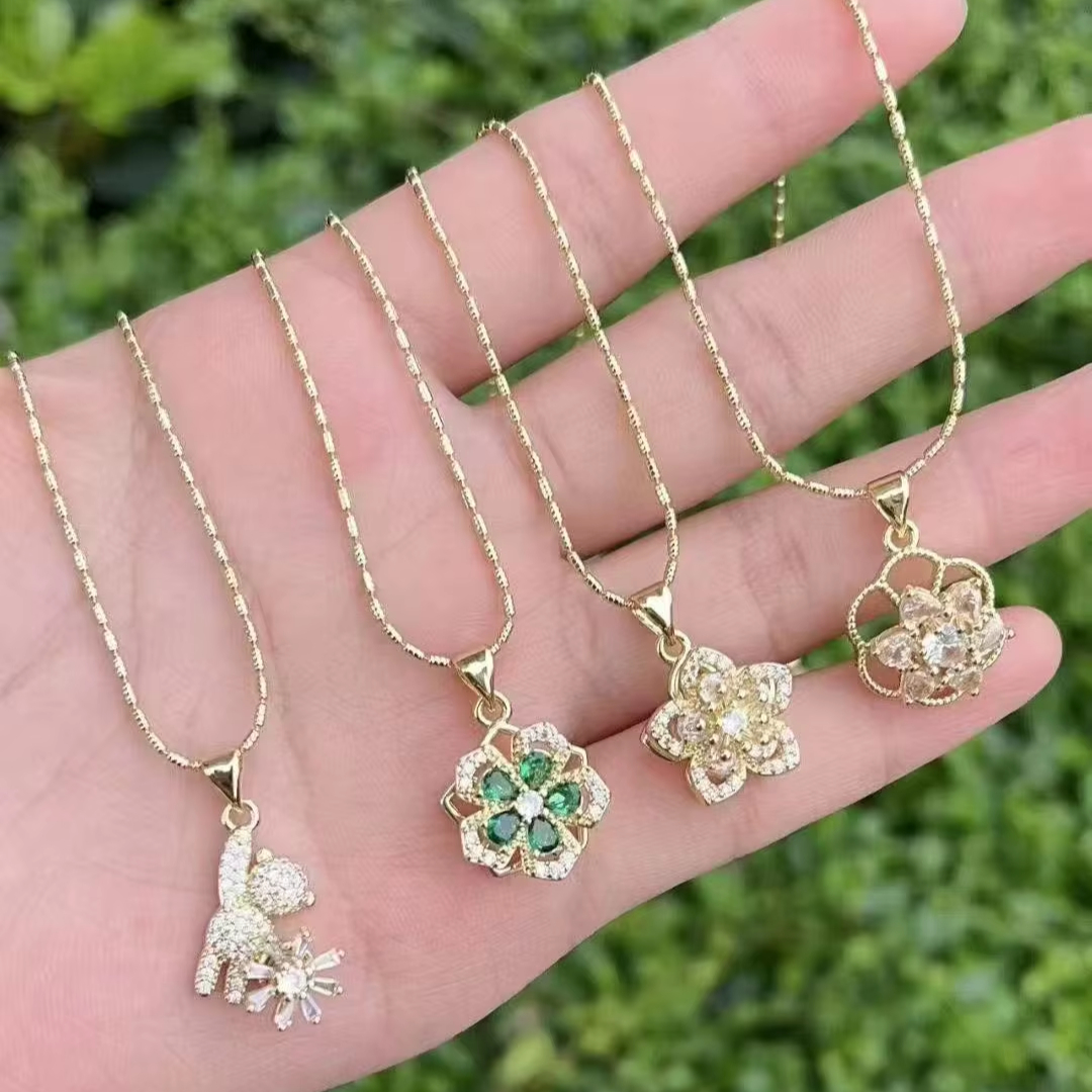 Женское Роскошное винтажное Колье из меди, 18 карат