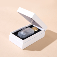 Boîte d'emballage rigide personnalisée à charnière pour parfum et sérum, boîte magnétique de luxe pour produits de soin et parfums de niche avec insert en velours