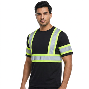 เสื้อยืดนิรภัยสะท้อนแสง LED กันน้ำระดับ 2 สำหรับผู้ชาย รุ่นใหม่ สั่งทำขายส่งได้ - Product Image 1