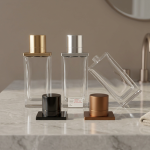 Flacon de parfum magnétique avec pompe, bouchon personnalisé unique et luxueux, flacon en verre, bouchon métallique, vaporisateur à pompe - Product Image 3