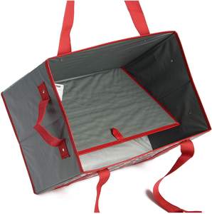 Ensemble de sacs fourre-tout d'épicerie réutilisables de haute qualité boîte de rangement de cuisine minimaliste fond renforcé laminé pliable - Product Image 3