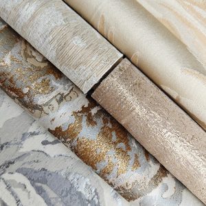 Tissu de rideau occultant <span class=keywords><strong>oriental</strong></span> Jacquard classique de luxe <span class=keywords><strong>pour</strong></span> le salon avec des Stocklots de concepteur de haute ombrage de crêpe blanche - Product Image 1