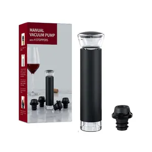 New Design Keep The Wine Fresh Vacuum Wine Bottle Stopper Set Customized Food Grade Wine Preserver Saver