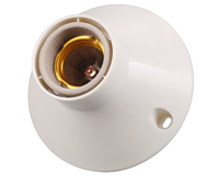 Douille de lampe en céramique E27 avec boîtier en plastique, support de plafonnier pré-câblé pour ampoule LED et lampe chauffante