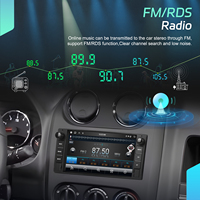 Podofo 2 Din 4 + 64GB 7 ''Android Car Radio Wireless Carplay y Android Auto GPS WiFi BT FM RDS para Chevrolet/Chrysler/Jeep/Dodge