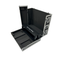 Boîtier de console de mixage DJ numérique sur mesure de haute qualité, version standard, avec roulettes et trois portes ouvrables