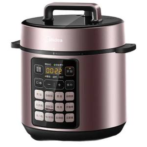Cuisinière à pression électrique Midea 5L multifonctionnelle avec minuterie intelligente programmable, boîtier en alliage d'aluminium, revêtement en acier noir - Product Image 1