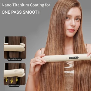 Nueva Plancha de Pelo Profesional 2 en 1 con 4 Niveles de Calor, Cerámica Iónica, Calentamiento Rápido, Iones Negativos, Pantalla LCD - Product Image 3