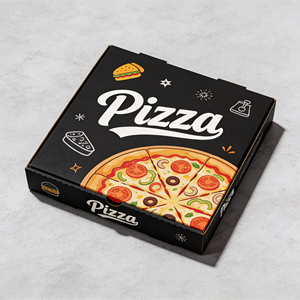 Caja de cartón de <span class=keywords><strong>pizza</strong></span> europea de papel Kraft de gama alta personalizada de 12 pulgadas, caja para llevar a buen precio, laminación mate, embalaje de <span class=keywords><strong>pizza</strong></span> europea - Product Image 2