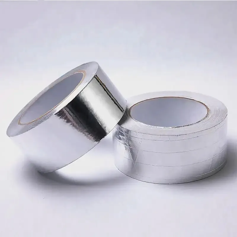 Pelapis Foil aluminium lapis baja tahan suhu tinggi pita Foil aluminium rajutan Foil tiga dimensi tahan suhu tinggi