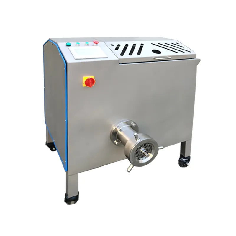 100L CNC Heavy Duty Automatic Slaughter Pork/Beef/Chicken Meat Mixer Grinder Frozen Meat Processing/Cutting Equipment 3kw