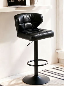 Taburete <span class=keywords><strong>de</strong></span> Bar Acolchado con Función Giratoria <span class=keywords><strong>de</strong></span> 360 Grados y Respaldo Medio, <span class=keywords><strong>de</strong></span> Calidad Profesional, Imprescindible para Isla <span class=keywords><strong>de</strong></span> <span class=keywords><strong>Cocina</strong></span> o Barra <span class=keywords><strong>de</strong></span> Desayunos - Product Image 4
