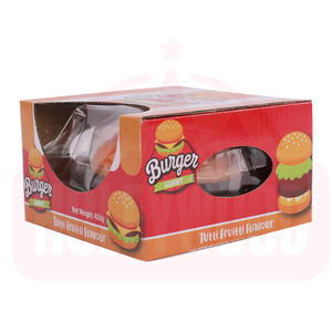 ลูกอมเยลลี่ผลไม้ 3 มิติ โฮลวูด รูปเบอร์เกอร์ยักษ์ 450 กรัม ฮาลาล หวาน บรรจุกล่อง รองรับการขายส่ง รับผลิตตามแบบ ODM OEM - Product Image 4