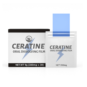 Film oral à dissolution rapide de cératine OEM, ultra-fin, se dissout dans la bouche, 30 bandelettes pour la performance sportive et le soutien musculaire, marque personnelle - Product Image 1
