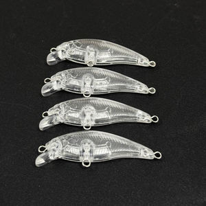 Señuelo de Pesca Artificial de Plástico Duro sin Pintar, 46mm, 3.1g, Hundimiento Lento, Tipo Minnow, para Pesca de Lucio y <span class=keywords><strong>Trucha</strong></span> - Product Image 2