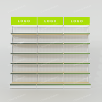 Étagères de présentation de magasin de détail de conception moderne de haute qualité, rayonnages de supermarché, mobilier d'intérieur, présentoir métallique personnalisé