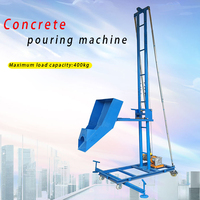 Machine électrique verticale de coulage de béton 250 kg, élévateur de briques, monte-matériaux mobile pour la coulée de colonnes