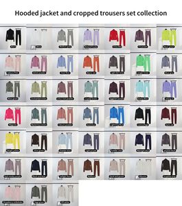 Hooded jacket set - long-sleeved women's fitted coat with stretch <b>fabric</b> - suitable for sports, running, yoga - Product Image 6