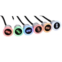 Câble d'extension USB 2.0 de 60 m pour montage sur tableau de bord de voiture |   USB Type A vers A avec plusieurs couleurs LED