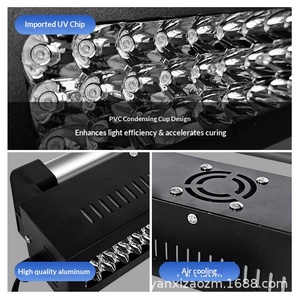 Lampe de polymérisation UV haute puissance pour mastic de <span class=keywords><strong>carrosserie</strong></span> automobile, peinture à séchage rapide, vernis, encre adhésive sans ombre - Product Image 2
