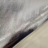 Combinaisons de protection haute température en fibre de verre rayonne aluminisée, enduites de revêtement réfléchissant la chaleur, imperméables et ignifuges, en tissu résistant au feu