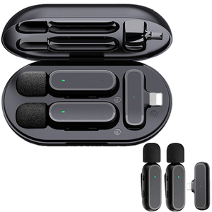 ไมโครโฟนไร้สายแบบหนีบปกเสื้อ K61 พร้อมกล่องชาร์จ สำหรับการถ่ายทอดสด วิดีโอ ถ่ายภาพ รายการสด สัมภาษณ์ และวิดีโอบล็อก - Product Image 2