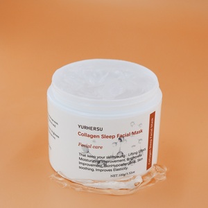 Maschera Notturna al Collagene <span class=keywords><strong>con</strong></span> Etichetta Privata, Maschera Viso Anti-Età <span class=keywords><strong>con</strong></span> Acido Ialuronico e Vitamina C, Idratazione Profonda e Rassodante - Product Image 2