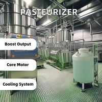 Pasteurisateur de haute qualité OEM pour jus, œufs, bière, industries agricoles, composant moteur principal, garantie 1 an, disponible neuf ou d'occasion