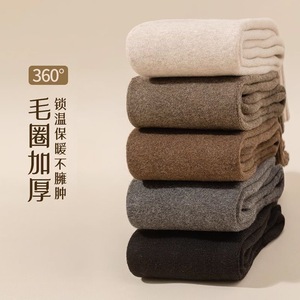 Women's Over The Knee Socks Extra Thick Solid Color Fleece Lined Warm Winter Long Socks For Autumn And Winter - Product Image 4