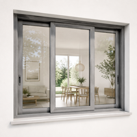 Ventanas Corredizas Personalizadas para Balcón, con Rotura de Puente Térmico, de Aluminio y Vidrio Templado, Horizontales, Resistentes a Huracanes