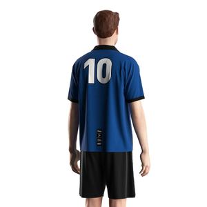 เสื้อโปโลฟุตบอลคอวีแบบฝึกซ้อม ออกแบบมาเพื่อการฝึกซ้อมโดยเฉพาะ พร้อมคุณสมบัติการระบายเหงื่อและเนื้อผ้าถักที่แห้งเร็ว - Product Image 4