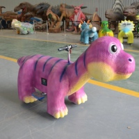 Trottinette électrique animatronique dinosaure à monnayeur pour enfants, modèle de parc d'attractions, trottinette dinosaure pour centre commercial
