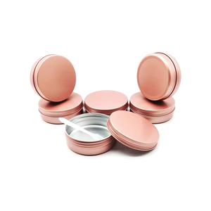 Emballages cosmétiques ronds en aluminium rose gold de 5g, 10g, 15g, 20g, 30g, 50g, 60g - Product Image 1