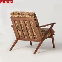 Nouveau type de meubles de mode fauteuil de repos fauteuil en bois massif à base de bois de frêne pour le salon