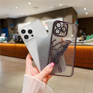 Funda Protectora para Teléfono Móvil con Diseño de Mariposa y Purpurina, 2 en 1, con Recubrimiento Electrolítico, para iPhone 17 16 15 14 13 Pro Max - Product Image 2