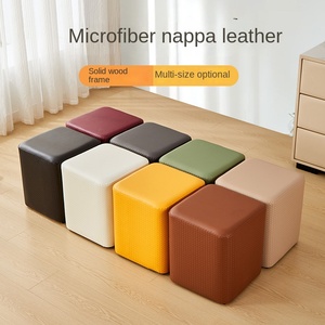 Hiện đại đầy màu sắc <span class=keywords><strong>Ottoman</strong></span> Túi mềm phân cho phòng khách nhà sinh viên của phù hợp phòng Giày thay đổi triển lãm vuông Bàn cà phê - Product Image 5