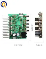 Papan Amplifier Audio 250W*2 HIFI Stereo Amplifikasi Digital Reverb Pengontrol Nada Power Amplifier