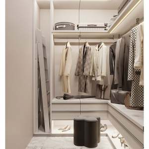 Muebles de Dormitorio de Diseño Moderno y Lujoso Personalizados, Armarios de Madera, Vestidores, Armarios Empotrados - Product Image 3