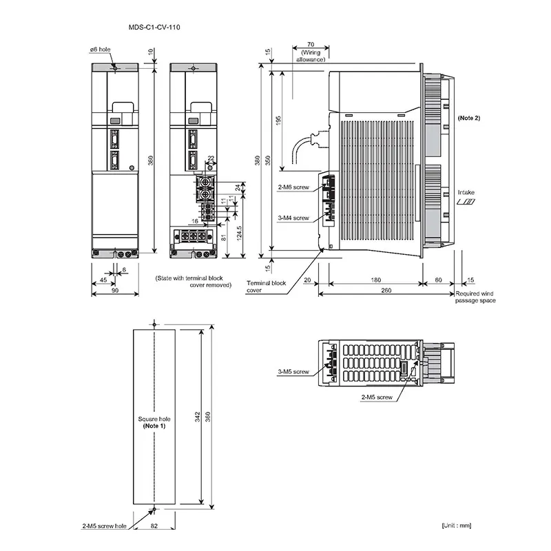 2023 Promotional Original CNC Lathe Parts MDS-C1-CV-110 Mitsubishi CNC Power Supply Unit