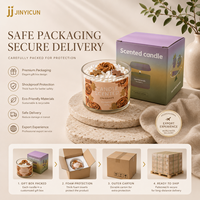 Collection de bougies parfumées pour desserts OEM ODM, bougie artisanale en verre avec parfum personnalisé, bougie cadeau à étiquette privée