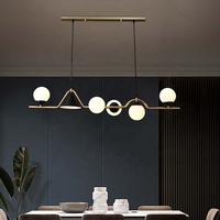 Lampe led suspendue en forme de sphère, design moderne, luminaire décoratif d'intérieur, idéal pour une salle à manger, une cuisine ou un restaurant