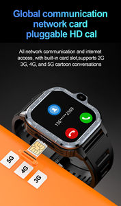 Reloj Inteligente PGD 4G con GPS, WIFI, Cámara, Pantalla IPS, RAM de 2 GB, ROM de 16 GB, Compatible con <span class=keywords><strong>Tarjeta</strong></span> SIM, Teléfono Móvil, Compatible con Tiktok - Product Image 2