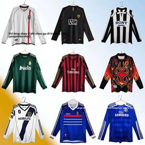 Camiseta de Fútbol Retro de Manga Larga, Inglaterra, Francia, Japón, Galaxy, Artículos Esenciales para Fanáticos, Estilo Club, Unisex, Todas las Temporadas, Exclusivo - Product Image 2