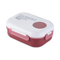Boîtes à lunch réutilisables en plastique A01 Bencircle, à un seul niveau, étanches, écologiques, isolées, chauffables au micro-ondes, sans BPA