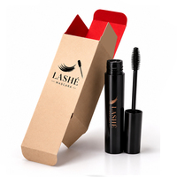 Nouvelle boîte d'emballage en papier longue et pliable, élégante, avec logo personnalisé, estampage à chaud doré et impression par estampage à chaud, pour rouge à lèvres et cosmétiques