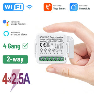 แนะนำให้เลือกใช้ <span class=keywords><strong>Fire</strong></span> Line Neutral Line App Control Small Compact Tuya Smart Wi-Fi Switch Module 4 ช่อง PST-S04 รองรับ Alexa/<span class=keywords><strong>Google</strong></span> - Product Image 2