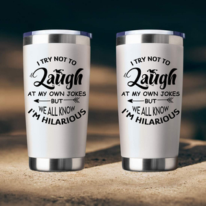 Intento no reírme de mis propios <span class=keywords><strong>chistes</strong></span>, pero todos sabemos que soy hilarante vaso tipo bala de 20oz para viajes al aire libre - Product Image 5